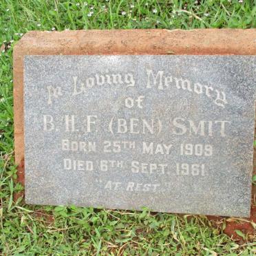 SMIT Barend Hermanus Frederick 1909-1961