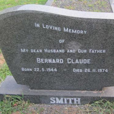 SMITH Bernard Claude 1944-1974