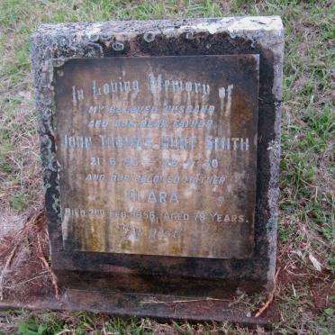 SMITH John Thomas Hunt 1863-1930 &amp; Clara -1956