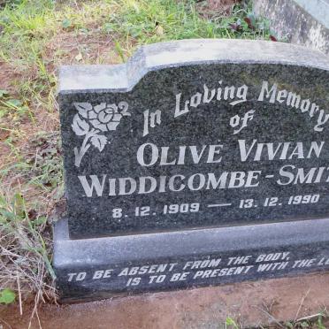 SMITH Olive Vivian, WIDDICOMBE 1909-1990
