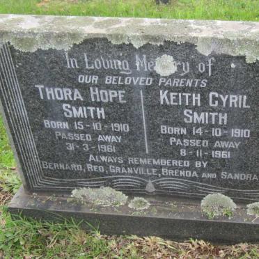 SMITH Keith Cyril 1910-1961 &amp; Thora Hope 1910-1961