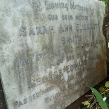 SMITH Sarah Ann Elizabeth -1952 :: SMITH George Edward -1967