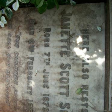 SMITH Frank Coillard 1875-1919 &amp; Janette SCOTT LEITH 1879-1954