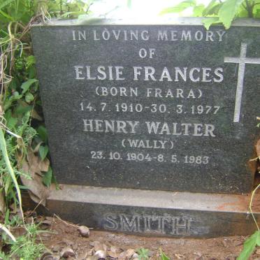 SMITH Henry Walter 1904-1983 &amp; Elsie Frances FRARA 1910-1977