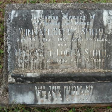 SMITH William Henry -1932 &amp; Margaret Louisa -1935 :: SMITH Frank Edgar -1945