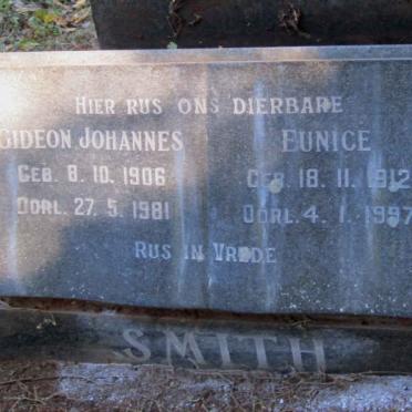 SMITH Gideon Johannes 1906-1981 &amp; Eunice 1912-1997