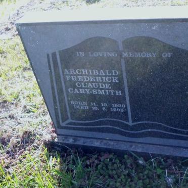 SMITH Archibald Frederick Claude, CARY 1920-1995