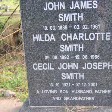 SMITH John James 1889-1961 &amp; Hilda Charlotte 1892-1966 :: SMITH Cecil John Joseph 1921-2001