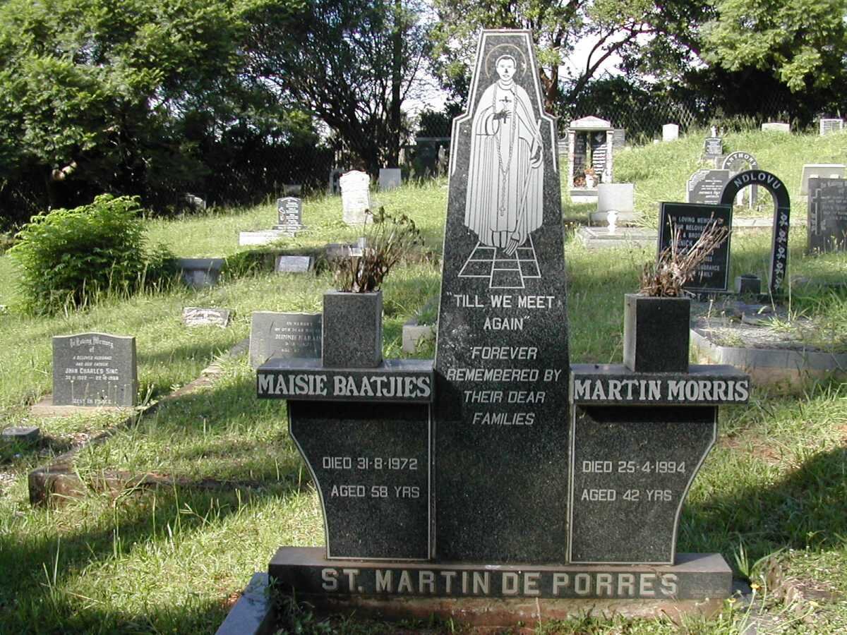 ST. MARTIN DE PORRES Maisie Baatjies -1972 :: ST. MARTIN DE PORRES Martin Morris -1994
