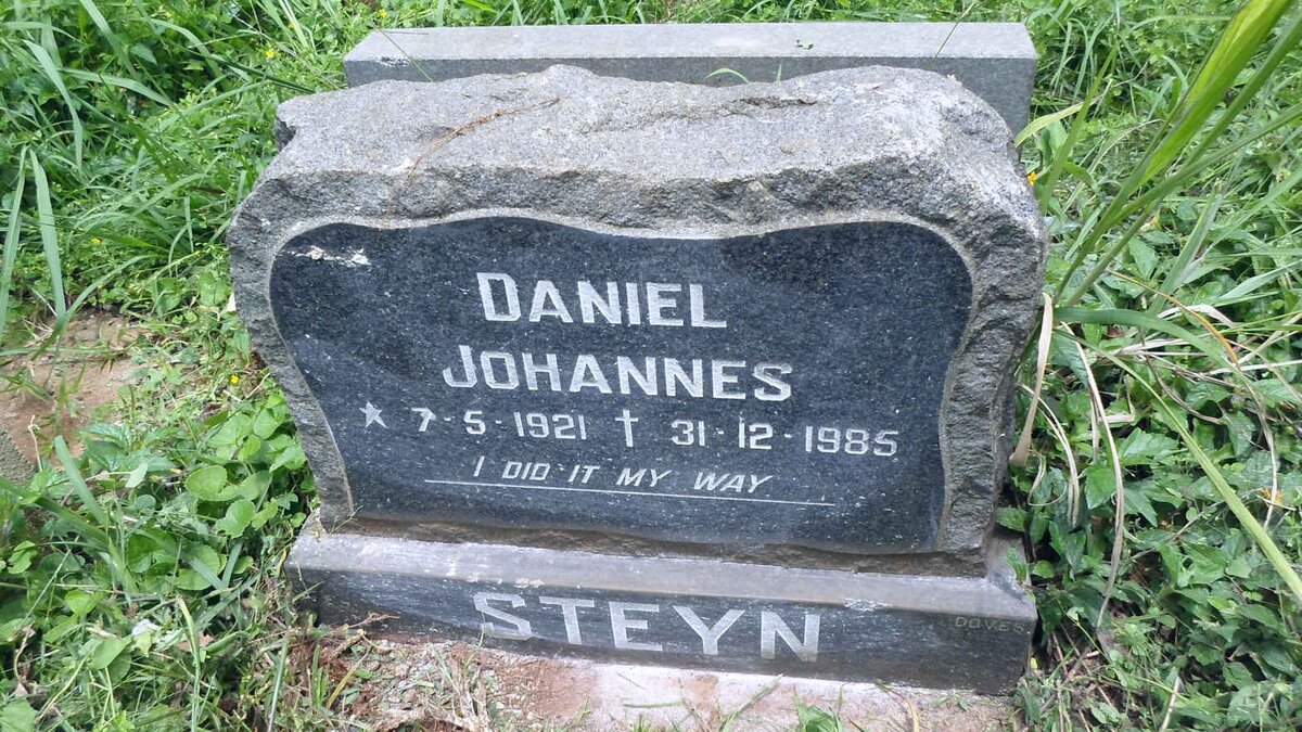 STEYN Daniel Johannes 1921-1985