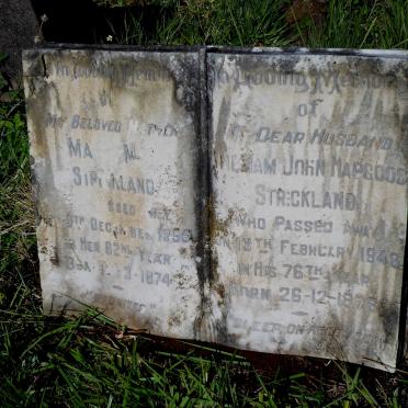 STRICKLAND William John Hapgood 1876-1946 :: Mary May1874-1955