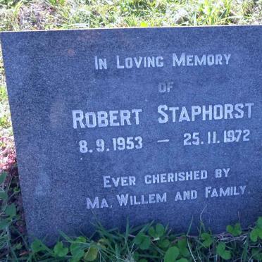 STAPHORST Robert 1953-1972