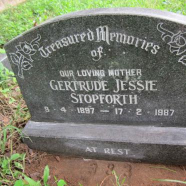 STOPFORTH Gertrude Jessie 1897-1987