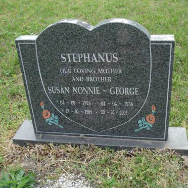 STEPHANUS Susan Nonnie 1926-1989 :: STEPHANUS George 1936-2003