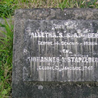 STAPELBERG Johannes -1940 &amp; Valletha S. -1936