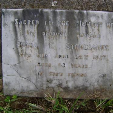 STONEBANKS David E. -1927