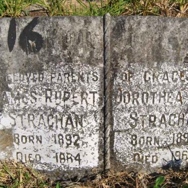 STRACHAN James Rupert 1892-1964 &amp; Dorothea Lily 1896-1969