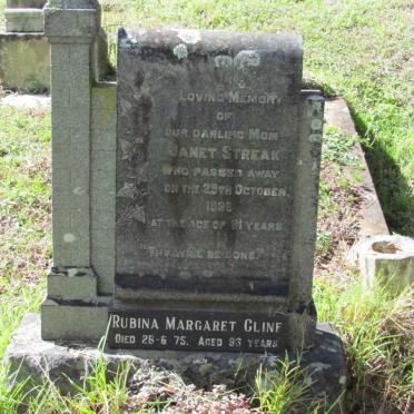 STREAK Janet -1936 :: CLINE Rubina Margaret 1975 