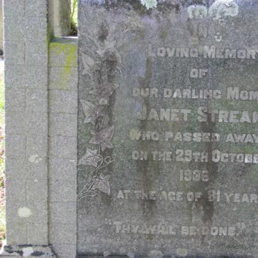 STREAK Janet -1936 :: CLINE Rubina Margaret 1975