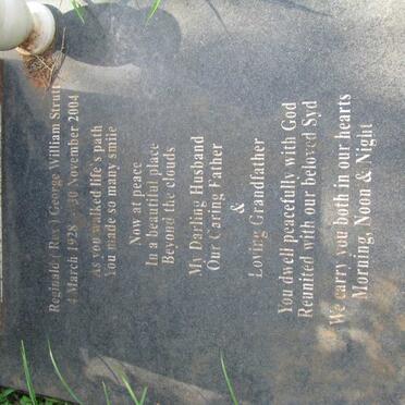 STRUTT Reginald George William 1928-2004 :: Sydney Robert Anthony 1964-1992 :: STRUTT Sydney Robert 1905-1981