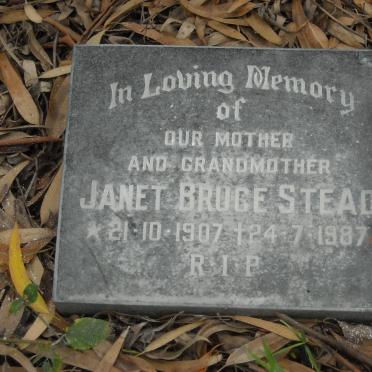 STEAD Eric Sydney 1906-1961 &amp; Janet Bruce 1907-1987 