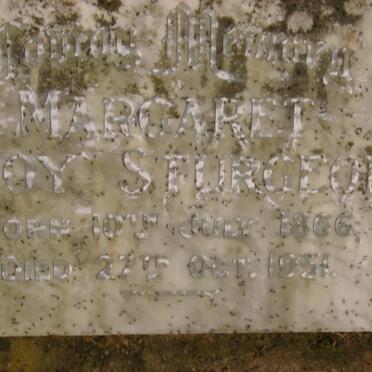 STURGEON Margaret Troy 1866-1961