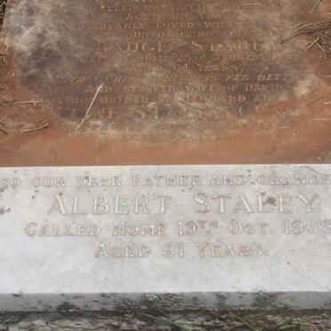 STALEY Albert -1968 :: STALEY John 1938 &amp; Madge 1961 :: STALEY Pauline -1961 :: STALEY Annie Gertrude -1928