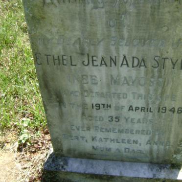 STYLES Ethel Jean Ada nee MAYOSS -1946