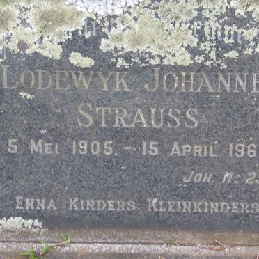 STRAUSS Lodewyk Johannes 1905-1965