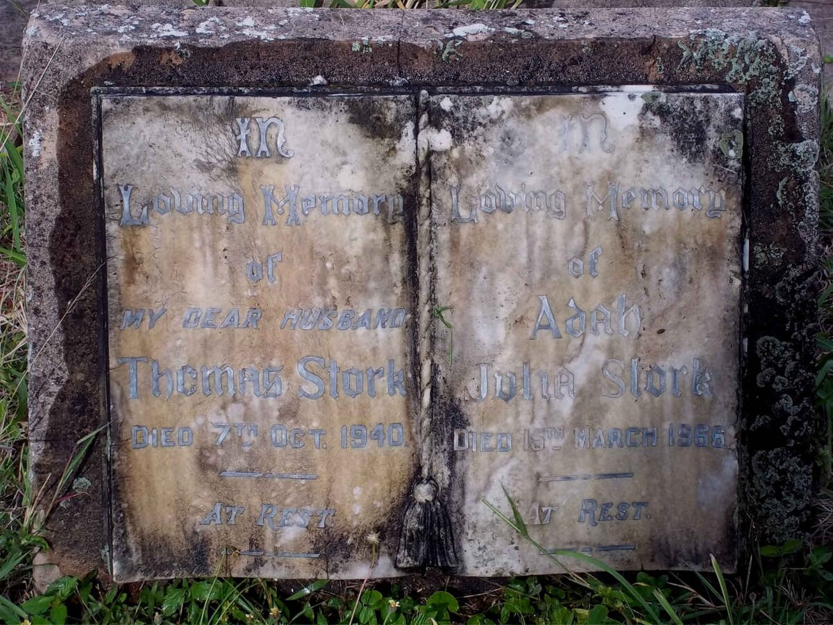 STORK Thomas -1940 &amp; Adah Julia -1966