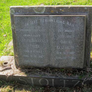 STOLTZ Gabriel Johannes 1902-1967 &amp; Margaret Elizabeth 1907-1992