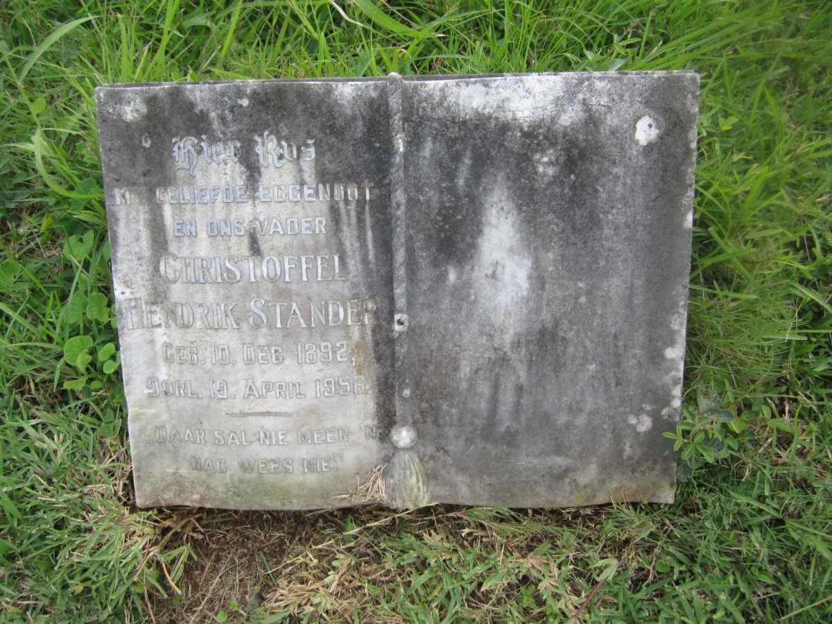 STANDER Christoffel Hendrik 1892-1956
