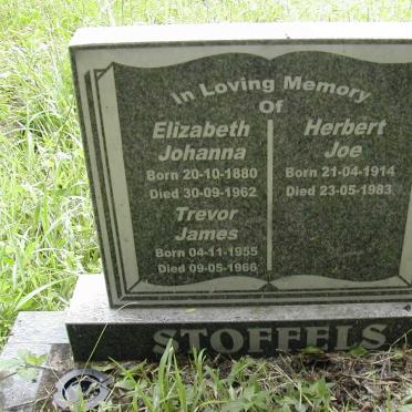 STOFFELS Elizabeth Johanna 1880-1962 :: STOFFELS Herbert Joe 1914-1983 :: STOFFELS Trevor James 1955-1966