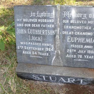 STUART John Cuthbertson -1964 &amp; Euphemia -1981