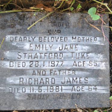 STRATFORD-TUKE  Richard James -1981 &amp; Emily Jane -1977