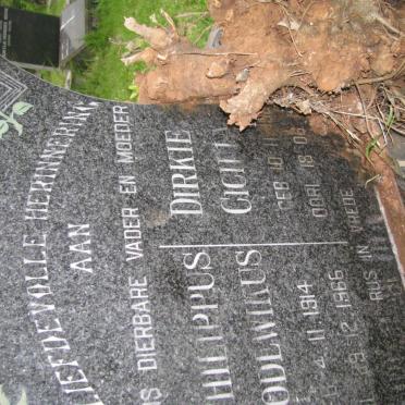 STEYL Philippus Lodewikus 1914-1966 &amp; Dirkie Cicilia -1983