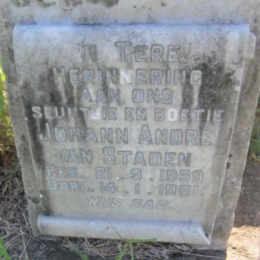 STADEN Dina Johanna Rosie, van 1920-2013 :: VAN STADEN Johann Andre 1959-1961