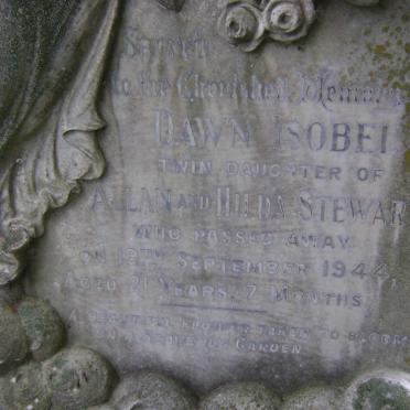 STEWART Allan Malcolm -1954 &amp; Hilda Isobel -1977 :: STEWART Dawn Isobel -1944 