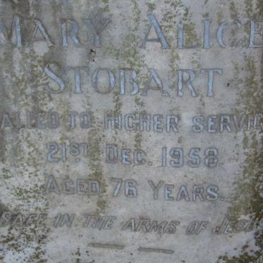 STOBART Mary Alice -1958