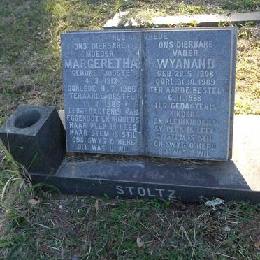 STOLTZ Wyanand 1908-1989 &amp; Margeretha JOOSTE 1913-1986