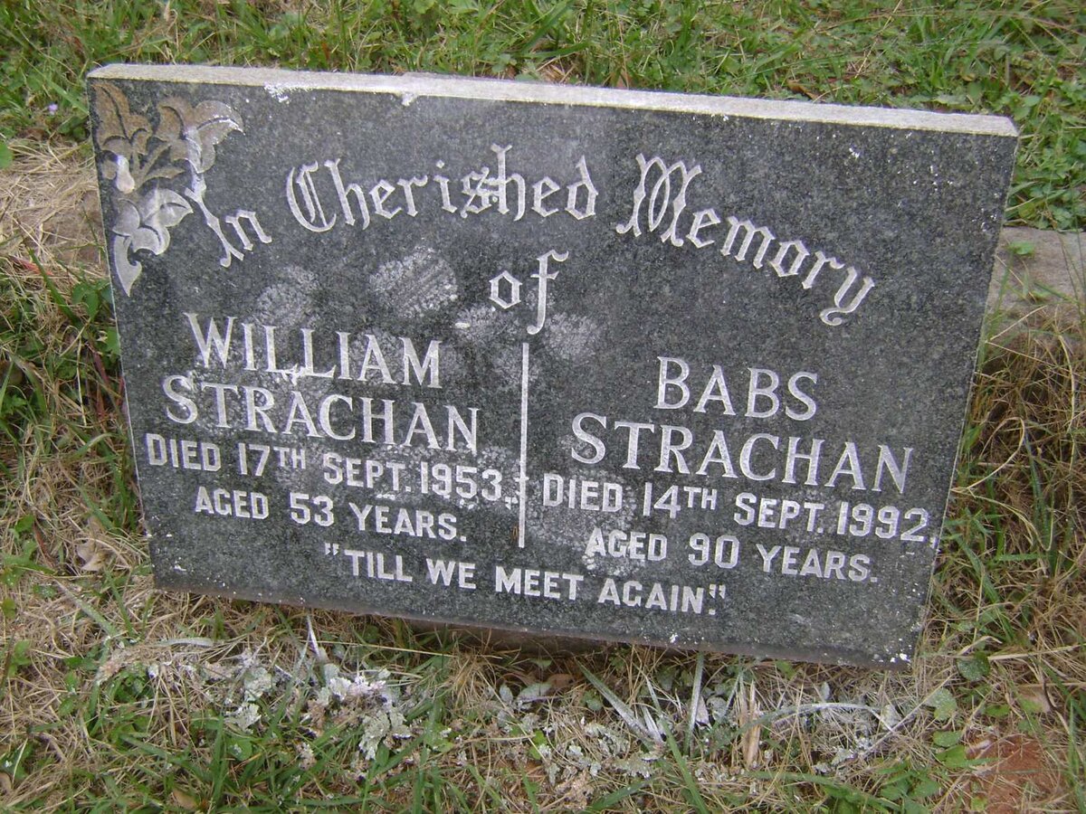 STRACHAN William -1953 :: STRACHAN Babs -1992