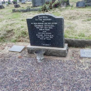 STYLES George -1944 &amp; Elsie -1951 :: STYLES Reg -1995 :: FRY Charles -1990 :: FRY Elsie -1996 :: THOMPSON Rob -1997