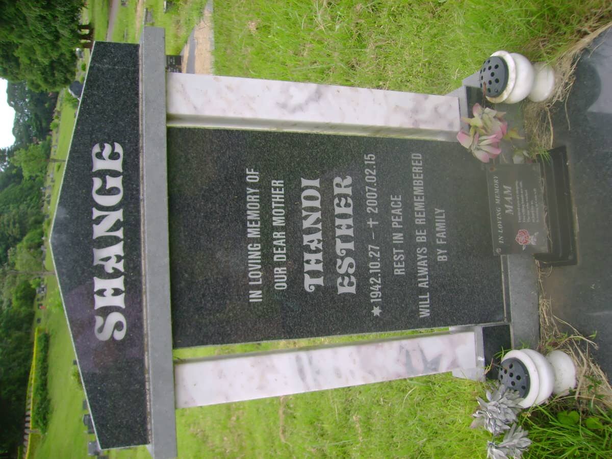 SHANGE Thandi Esther 1942-2007