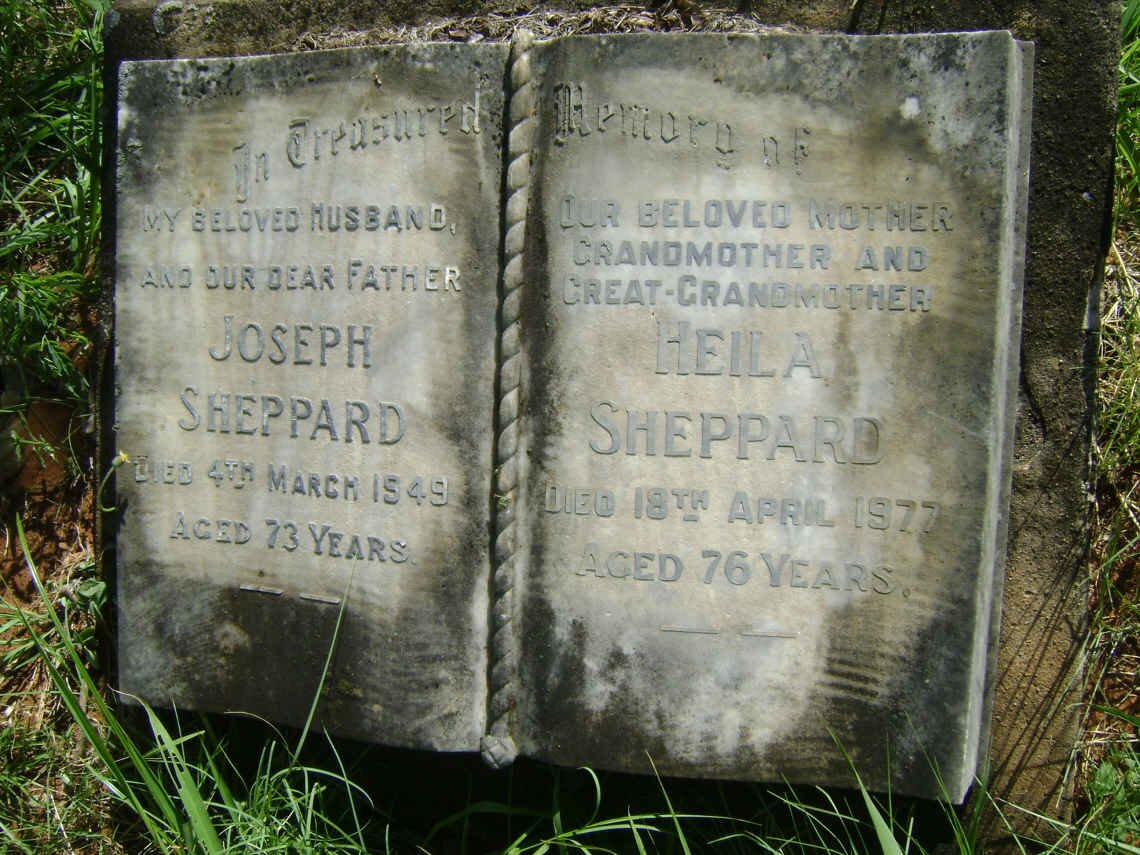 SHEPPARD Joseph -1949 &amp; Heila -1977
