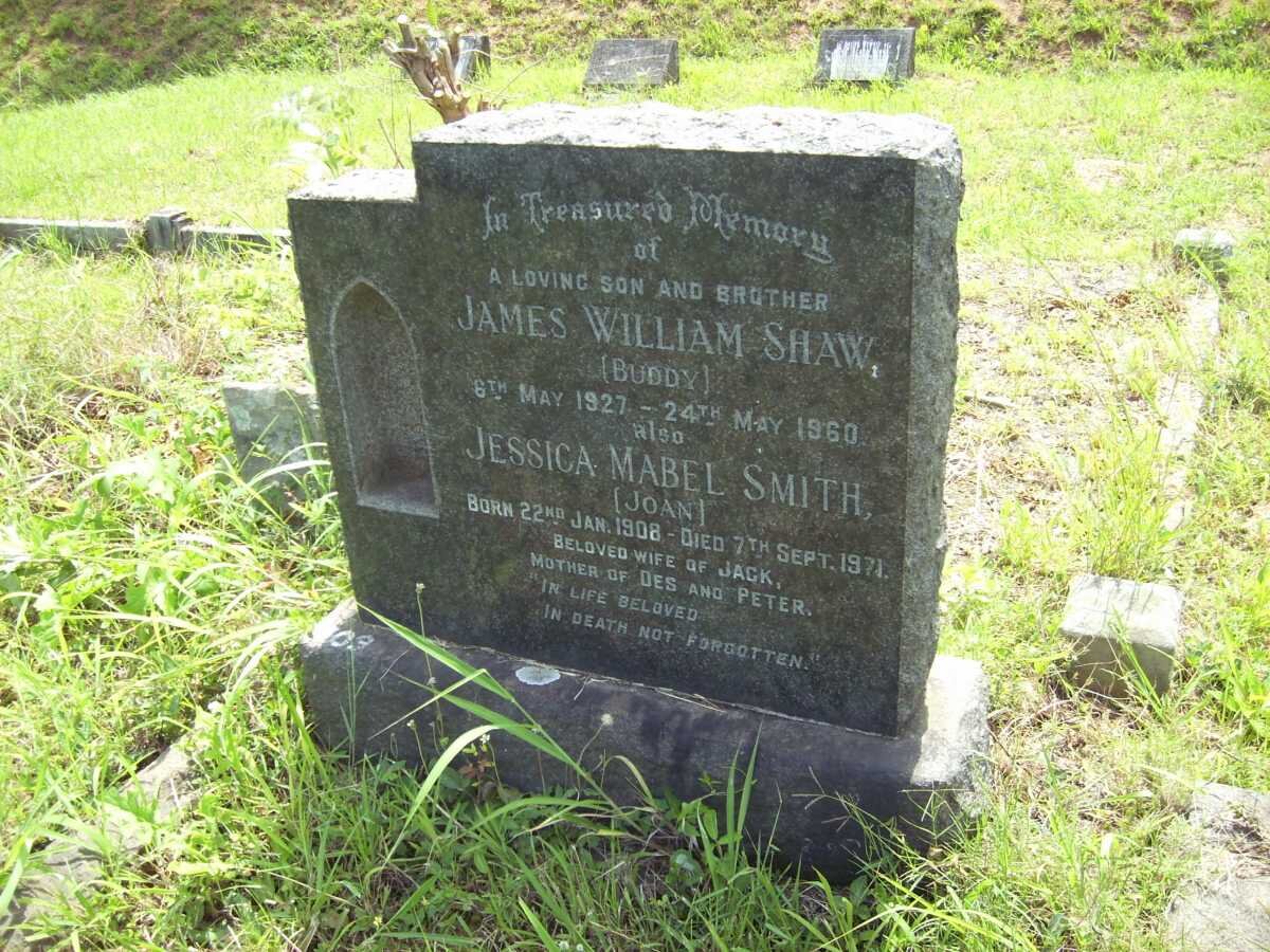 SHAW James William 1927-1960 :: SMITH Jessica Mabel 1908-1971