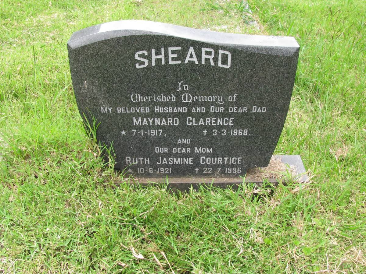 SHEARD Maynard Clarence 1917-1968 &amp; Ruth Jasmine Courtice 1921-1996