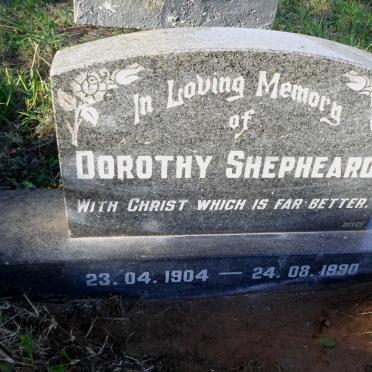 SHEPHEARD Dorothy 1904-1990