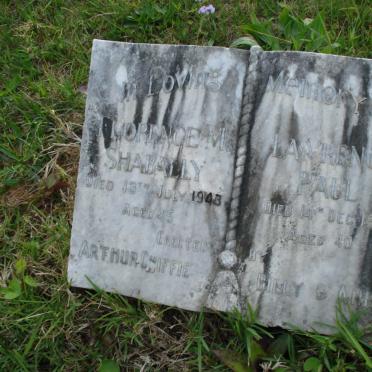 SHABALLY Lawrence Paul -1942 &amp; Florence M. -1943 