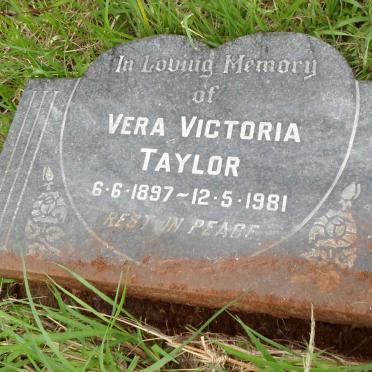 TAYLOR Vera Victoria 1897-1981