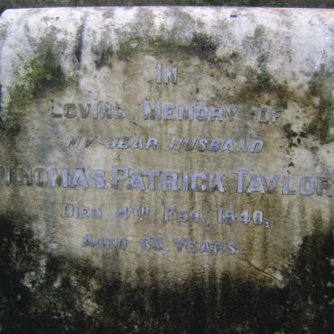 TAYLOR Thomas Patrick -1940